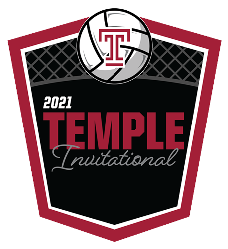 2021 Temple Invitational Volleyball logo