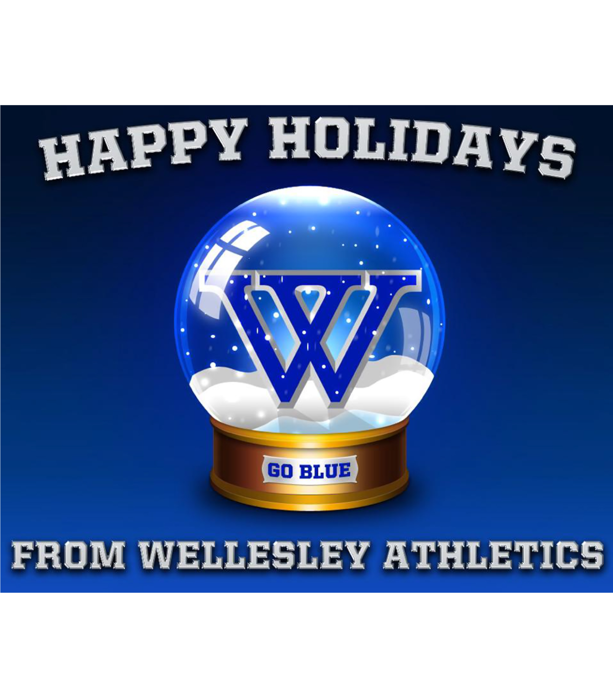 Wellesley Athletics Holiday card